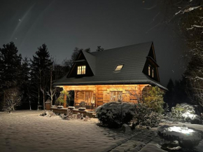 Sękata Chata - drewniany domek z jacuzzi